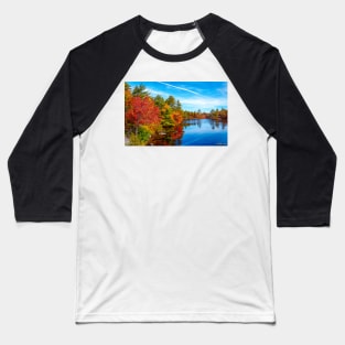 Autumn Colors at Kearney Lake 01 Baseball T-Shirt